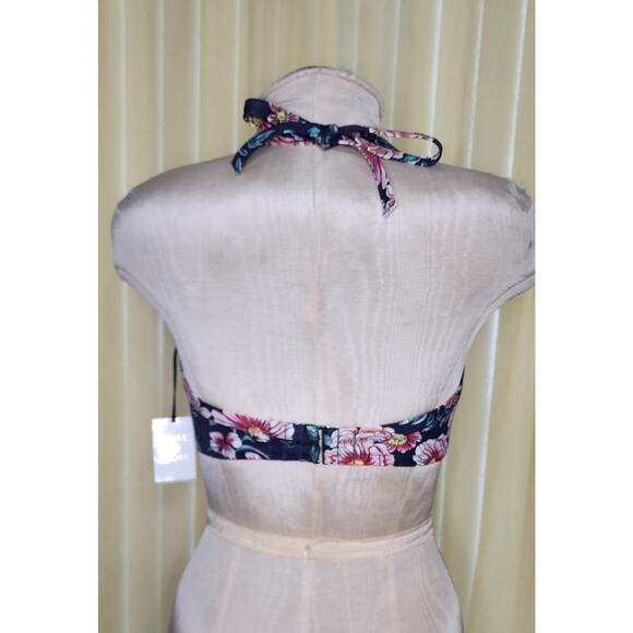 Shade & Shore Light Lift Purple Floral Studded Underwire Bikini Top, 36DD NWT - Picture 3 of 5